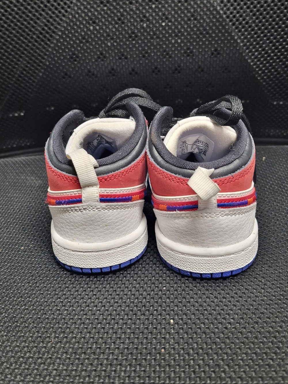 Nike Air Jordan Kids High-Top Sneakers in Blue, Red and White - Picture 3 of 5